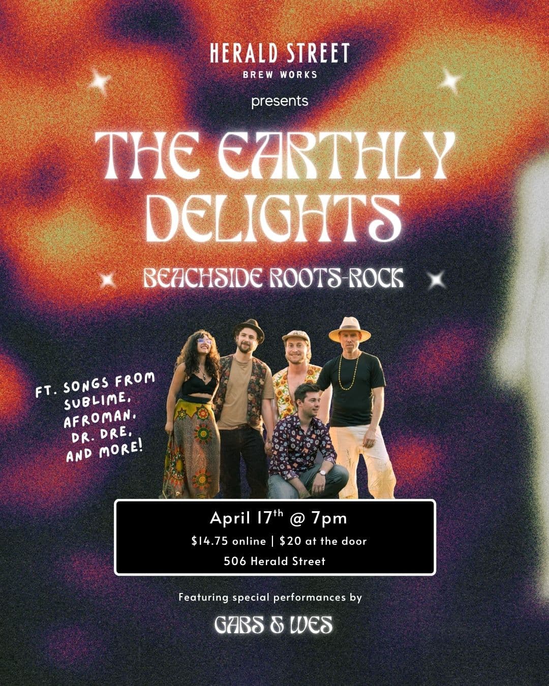 The Earthly Delights kick-off 420 Weekend — World Beats in Victoria