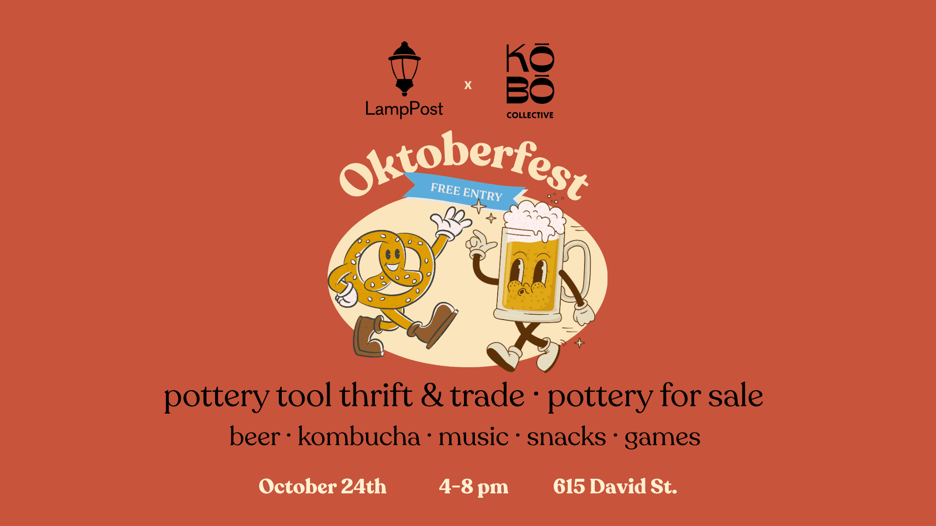 Oktoberfest Pottery Tool Thrift & Trade at 615 David St