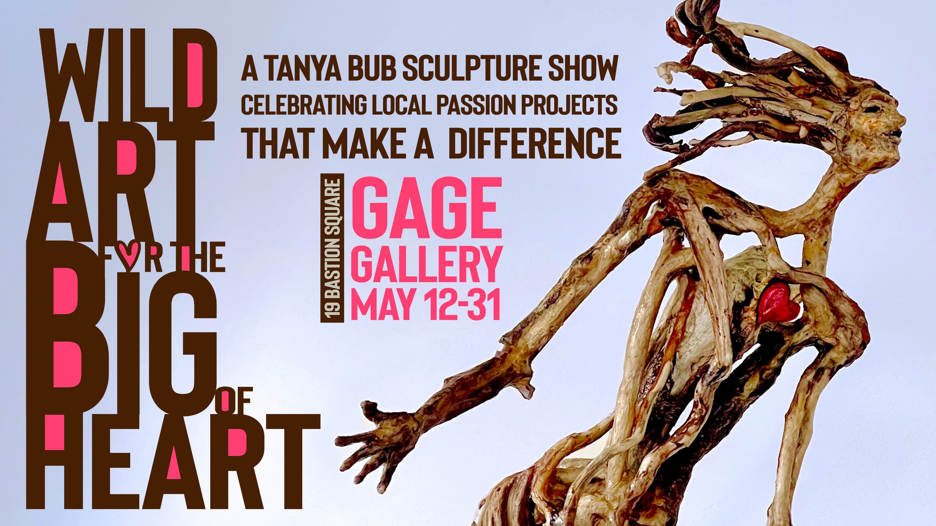 Wild Art for the Big of Heart at 19 Bastion Square, Victoria, BC
