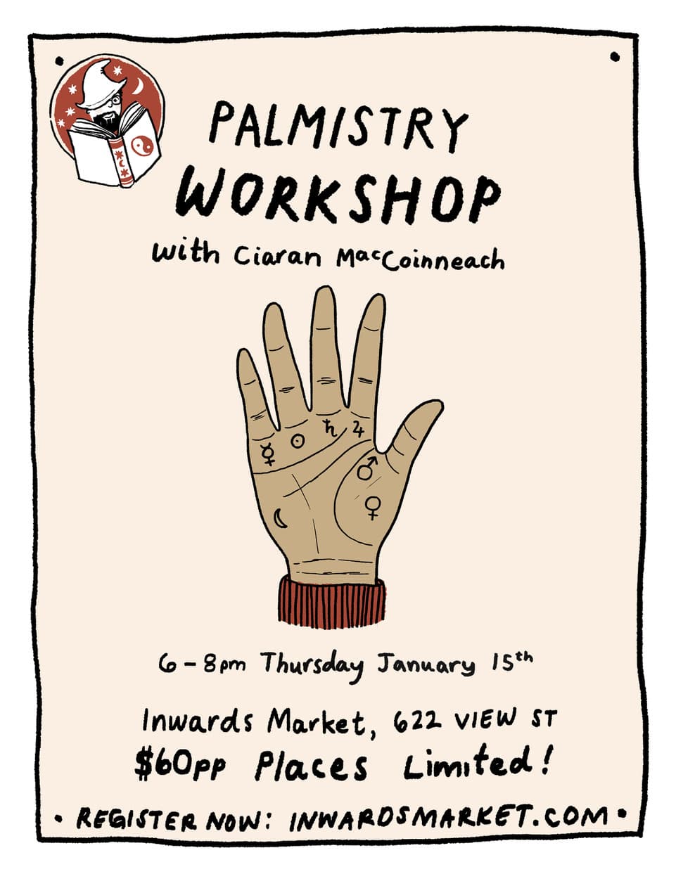 The Ancient Art of Palmistry at 622 View Street