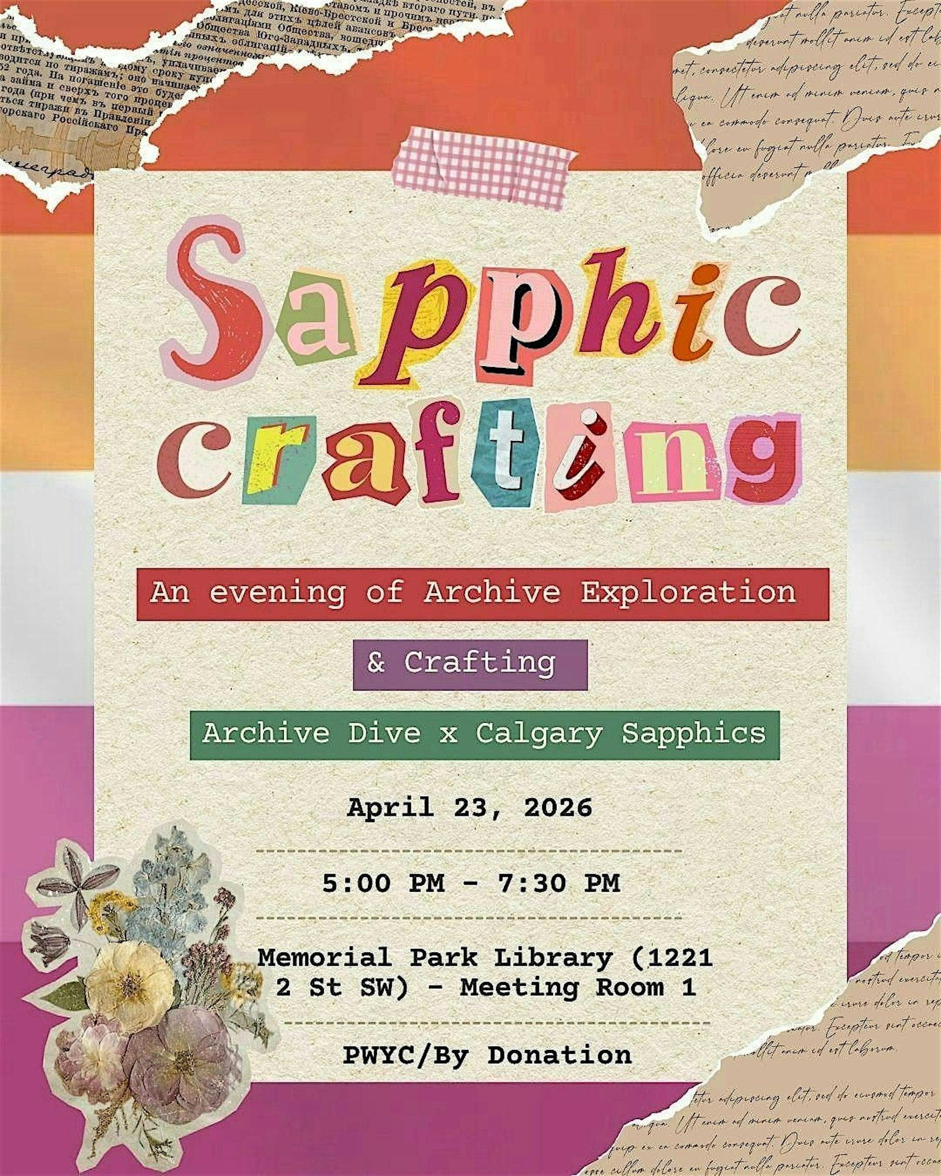Sapphic Crafting with Archive Dive at 1221 2 Street SE