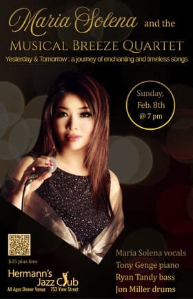 Maria Solena and the Musical Breeze Quartet at Hermann's Jazz Club