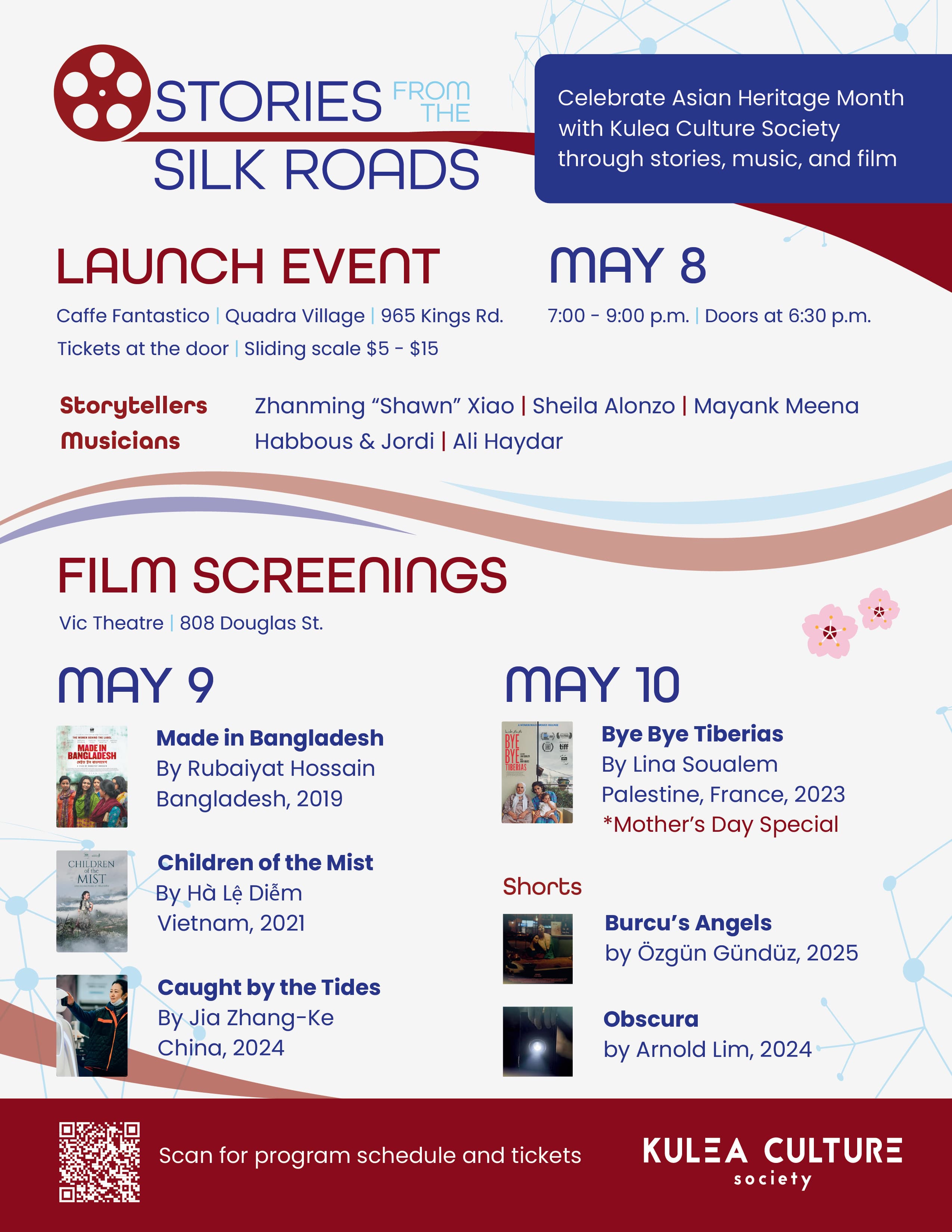 Stories from the Silk Roads - film screenings at Vic theatre