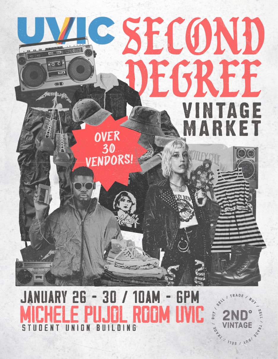 2nd Degree UVIC Vintage Market at Michele Pujol Room (Student Union Building)
