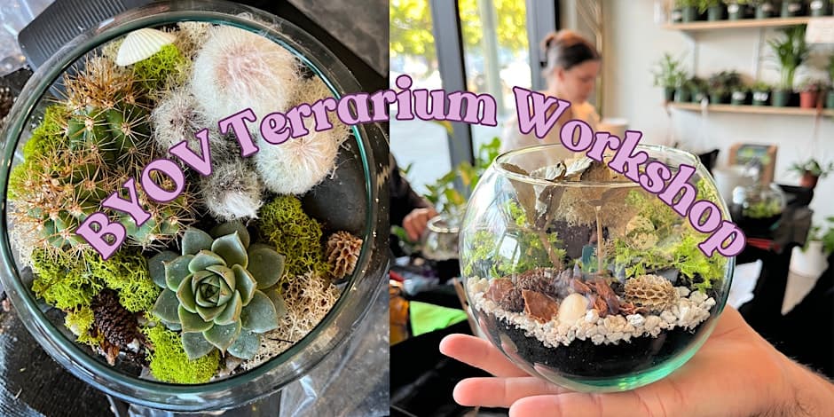 BYOV Terrarium Workshop at VI Plant Shop