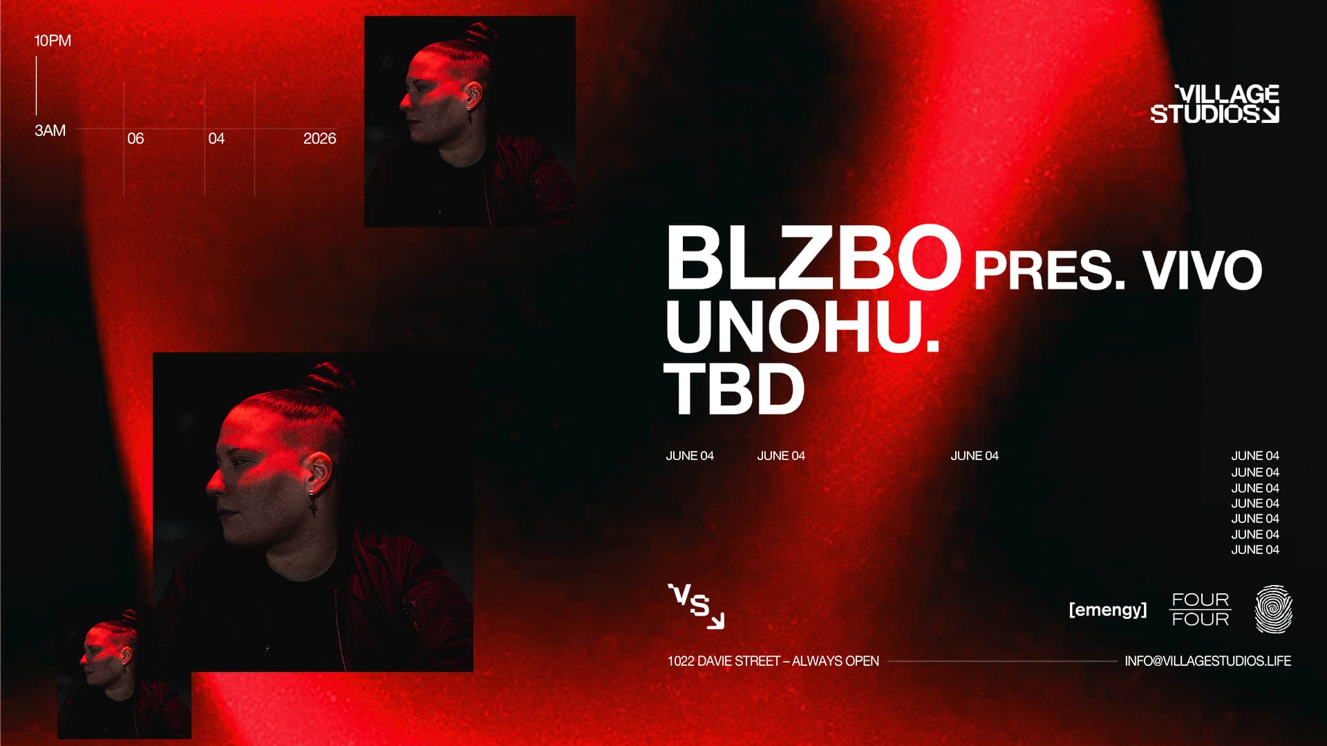 Blzbo Pres. Vivo at VILLAGE STUDIOS