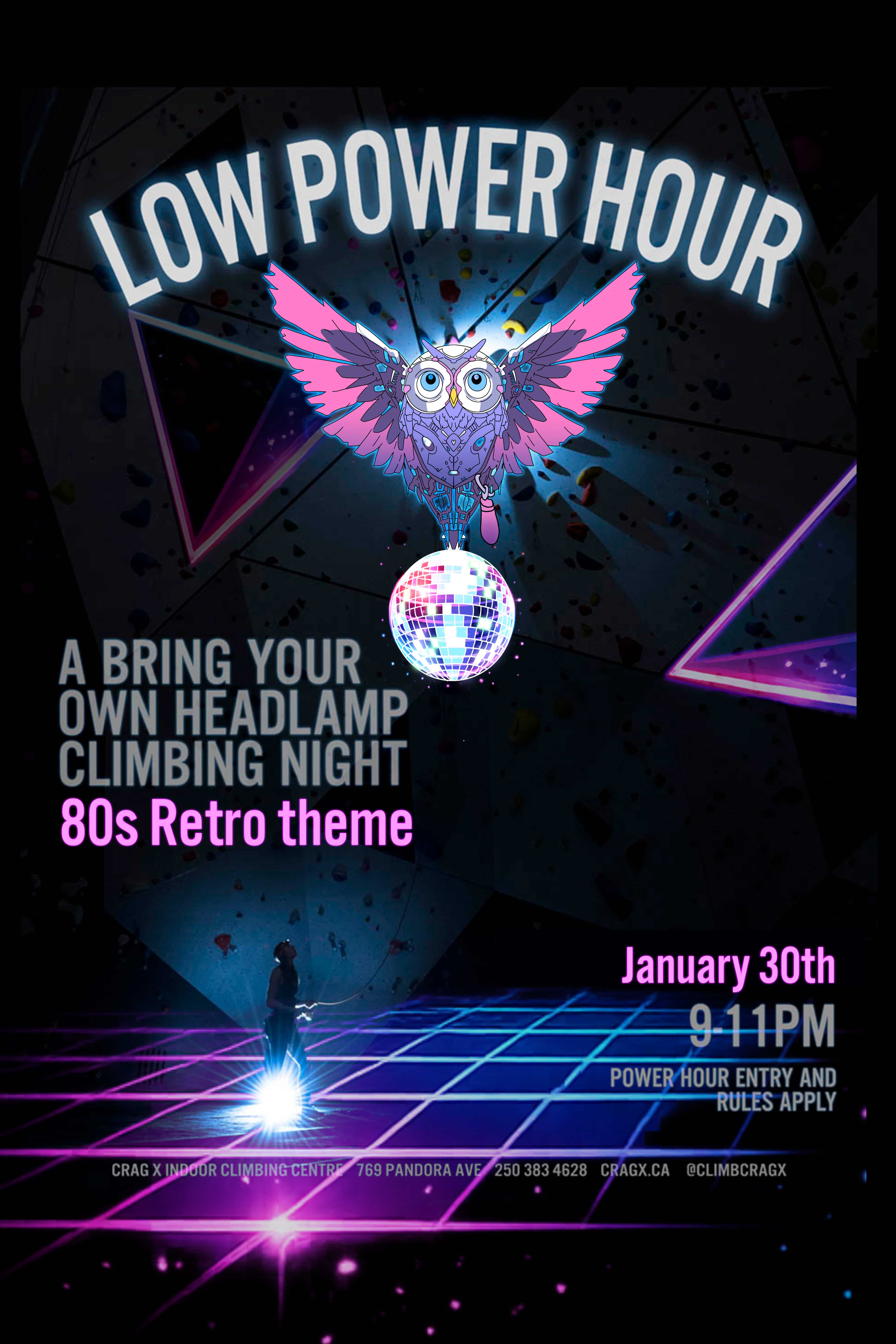 LOW POWER HOUR - 80s RETRO EDITION at Crag X