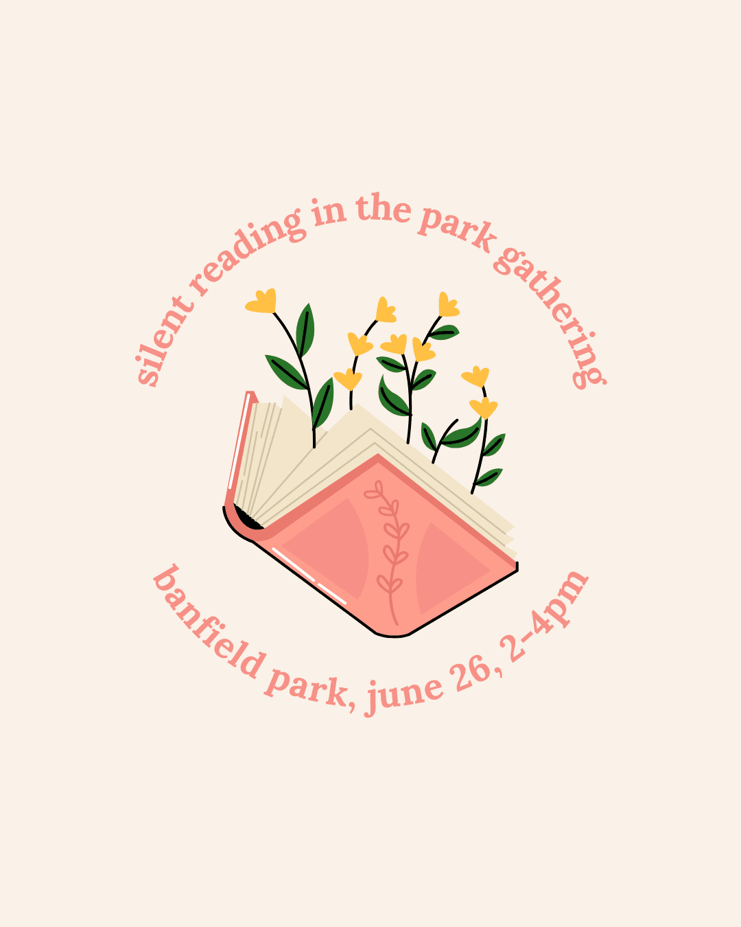 silent reading in the park gathering — Outdoor Events in Victoria