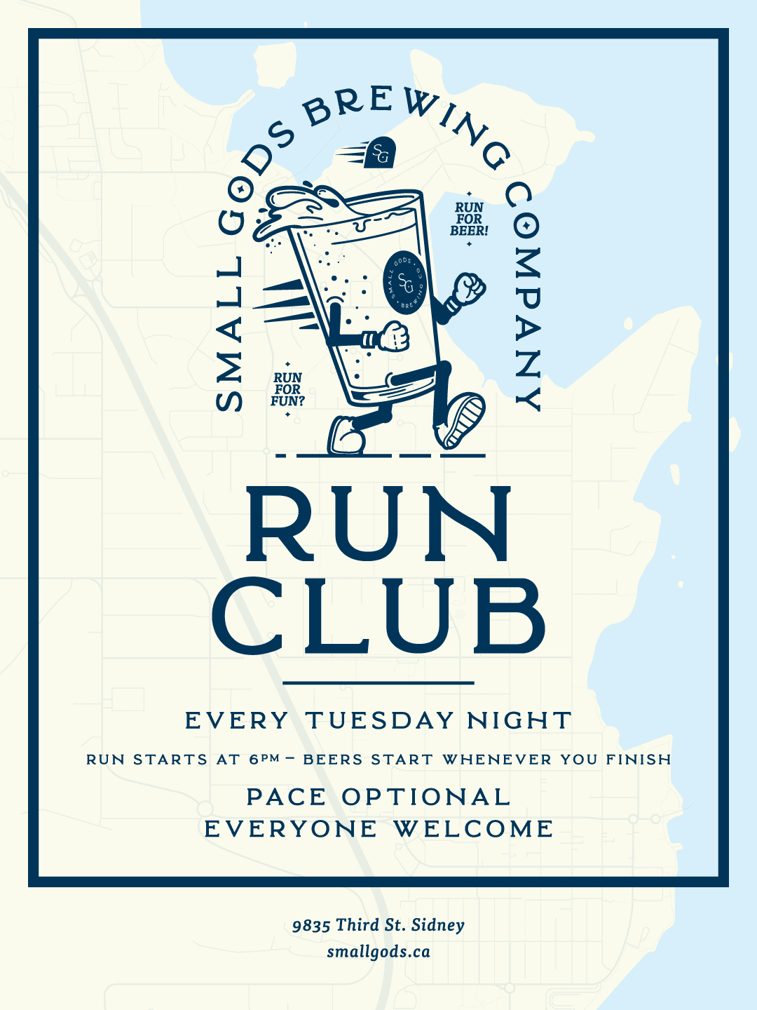 Small Gods Run Club at Small Gods Brewing - 9835 Third St Sidney, BC V8L 3A7