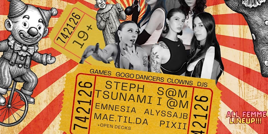 FREAK GIRL FUN HOUSE *DJS*JELLO WRESTLINGS*CLOWNS*OPEN DECKS* at The Cobalt Cabaret