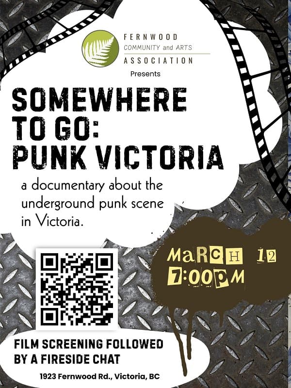 Community Film Screening of "Somewhere to Go: Punk Victoria" — Community Events in Victoria