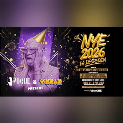 Vogue Theatre x Vibraz present: NYE ’26 at The Vogue at Voge Theatre