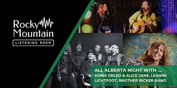 All Alberta Concert At Rocky Mountain Listening Room at Rosedale Community Hall