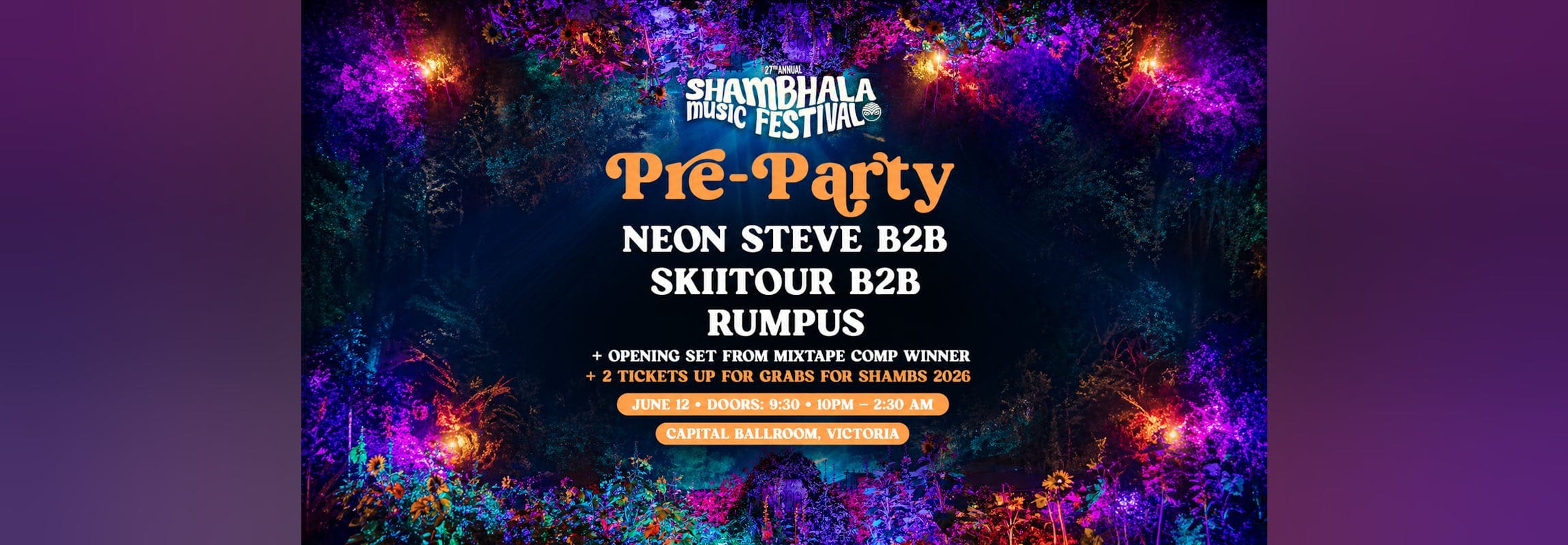 Shambhala Pre-Party — Live Music in Victoria