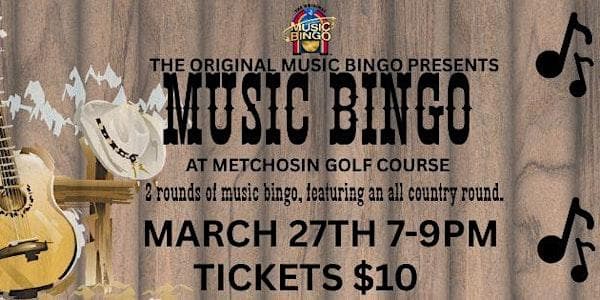 Metchosin Music Bingo - Country Edition — Fun n Games in Victoria