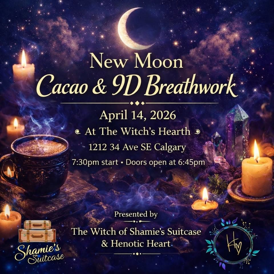 New Moon Cacao & 9D Breathwork with The Witch & Special Guest at The Witch's Hearth
