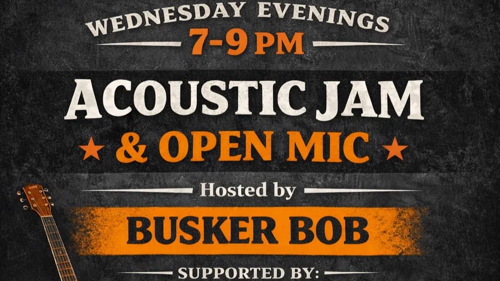 Acoustic Jam & Open Mic W/Busker Bob at Congress Coffee Company 215 36 Ave NE