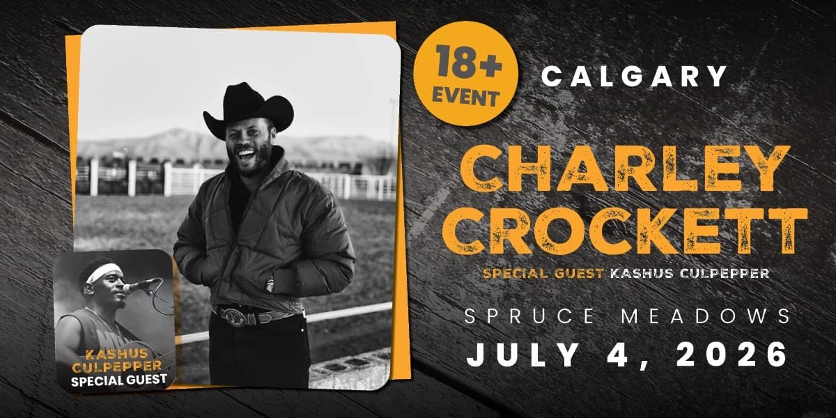 Charley Crockett With Special Guest Kashus Culpepper at Spruce Meadows
18011 Spruce Meadows Way SW