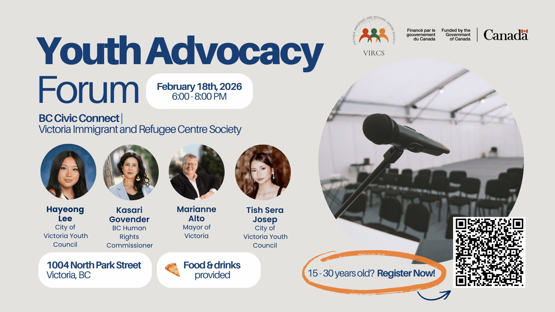 Youth Advocacy Forum | Ages 15 to 30 at 1004 North Park Street, Victoria BC