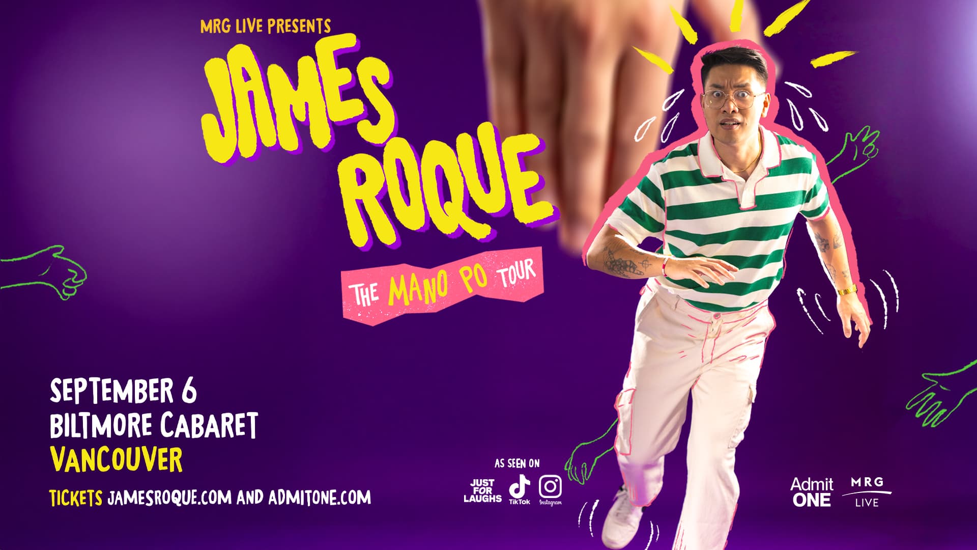 James Roque - The Mano Po Tour (Vancouver) — Community Events in Vancouver
