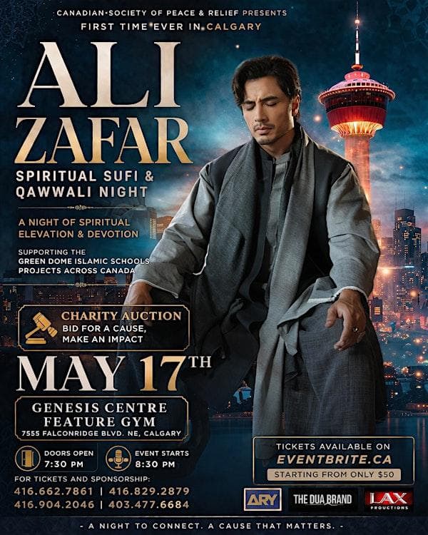Ali Zafar In Calgary (Qawwali Night) at The Genesis Centre