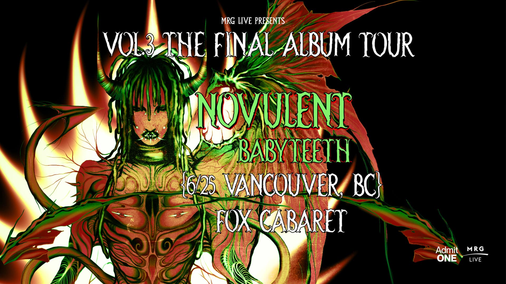 Novulent - Volume 3 The Final Album Tour (Vancouver) at Fox Cabaret