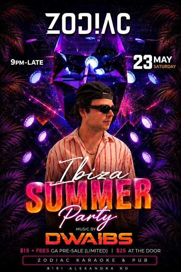 Ibiza Summer Party at 8191 Alexandra Rd Richmond