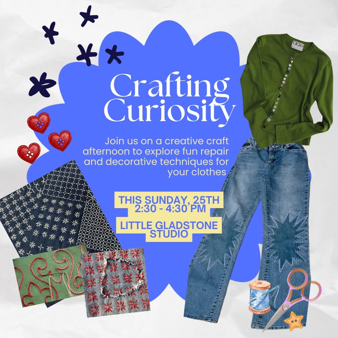 ✨Crafting Curiosity: Stitch, Patch & Rethink Fashion✨ RSVP at 1923 Fernwood Road