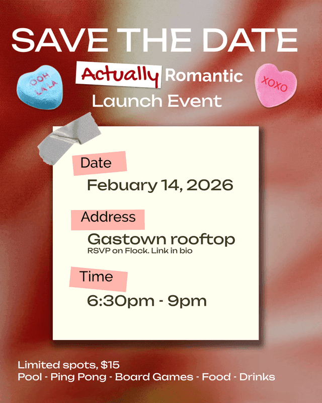 Valentine’s Day IRL Hang (For Singles) at Central Vancouver