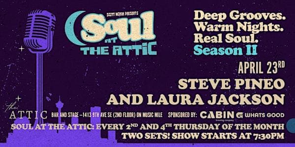 Steve Pineo And Laura Jackson at The Attic Bar & Stage