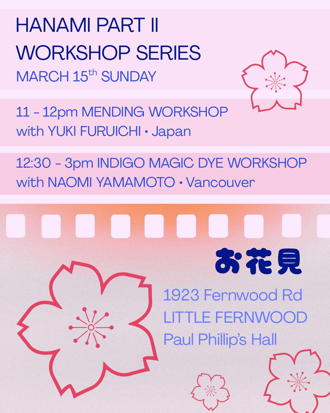 HANAMI PART ll WORKSHOP SERIES — Arts & Creative in Victoria