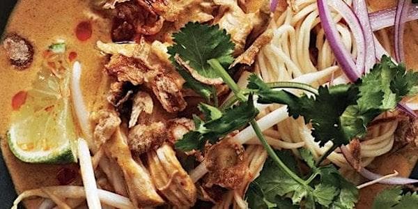 Make Thai Chicken Khao Soi Soup Noodles,Thai Ice tea & Mango Sticky rice at The Skript Kitchen