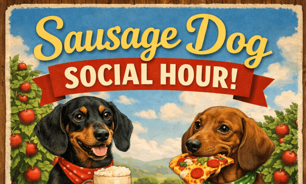 Sausage Dog Social Hour at Junction Orchard & Cidery