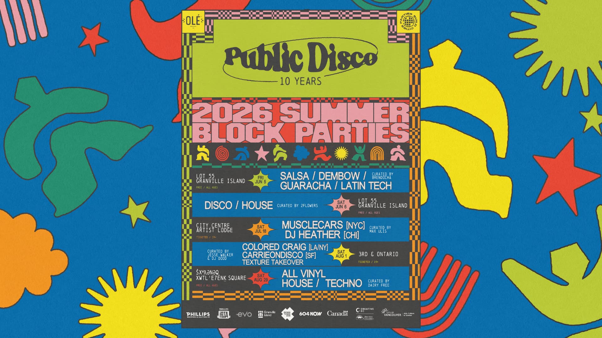 Public Disco Marks 10 Years Of Turning The City Into A Dance Floor at GRANVILLE ISLAND