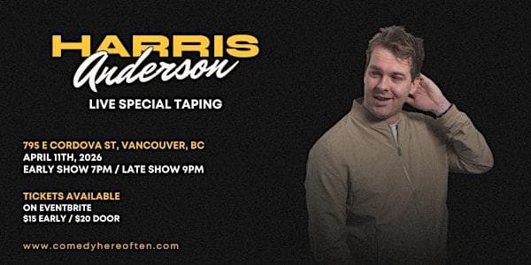 Harris Anderson | Stand-Up Comedy Special Taping at 604 Studios
