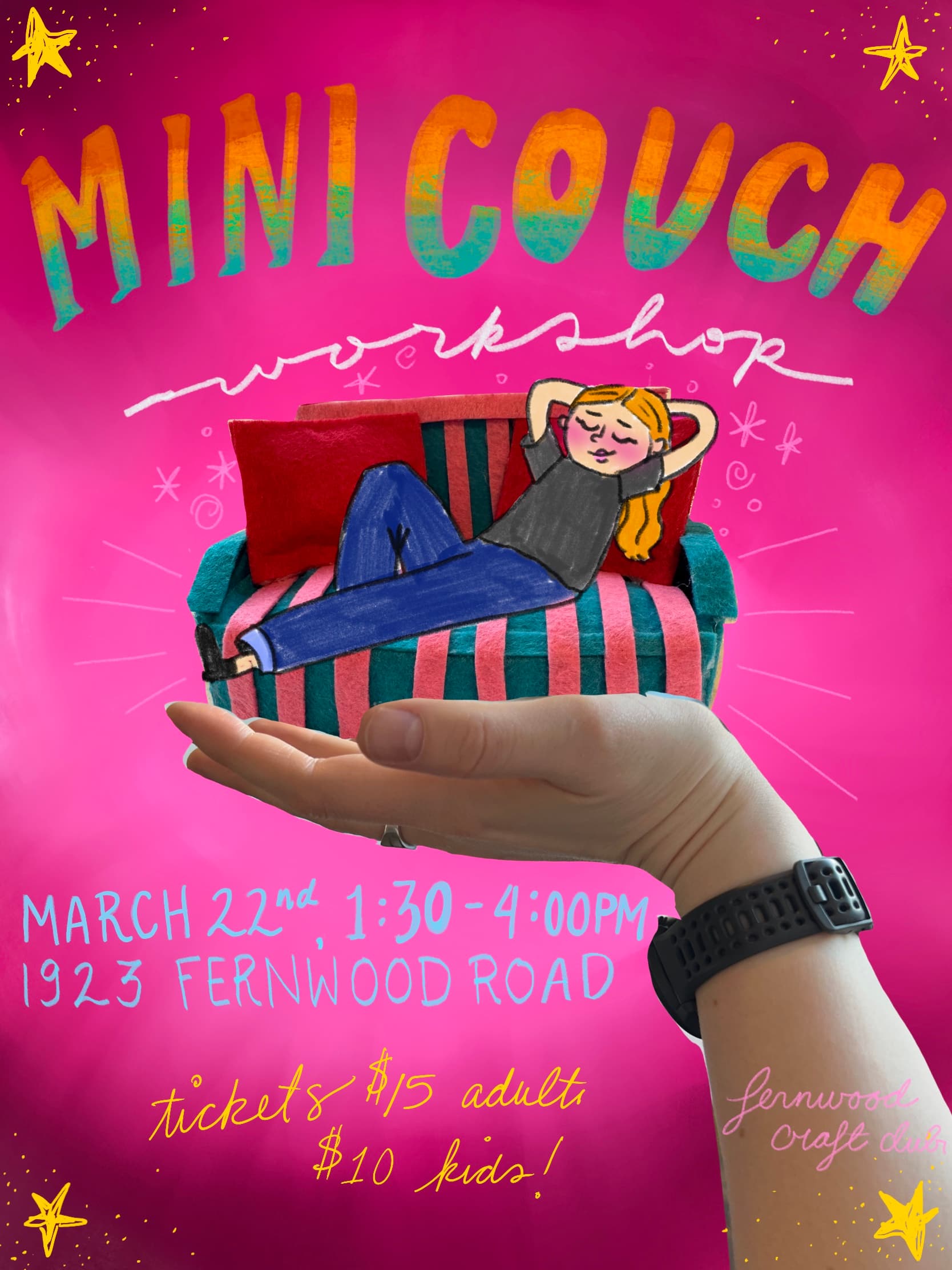 Mini Couch Crafting Workshop — Arts & Creative in Victoria