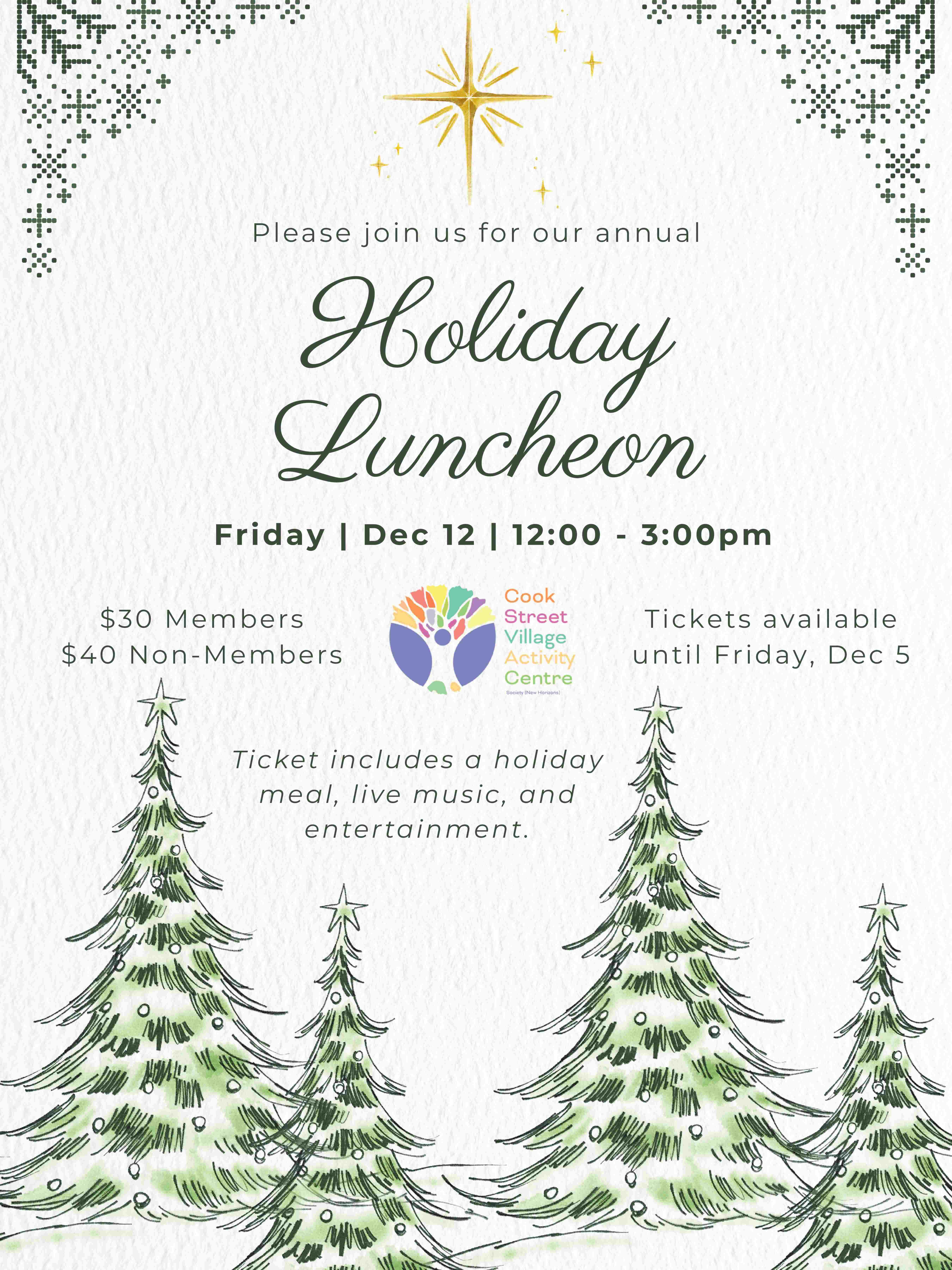 Holiday Luncheon at 380 Cook Street