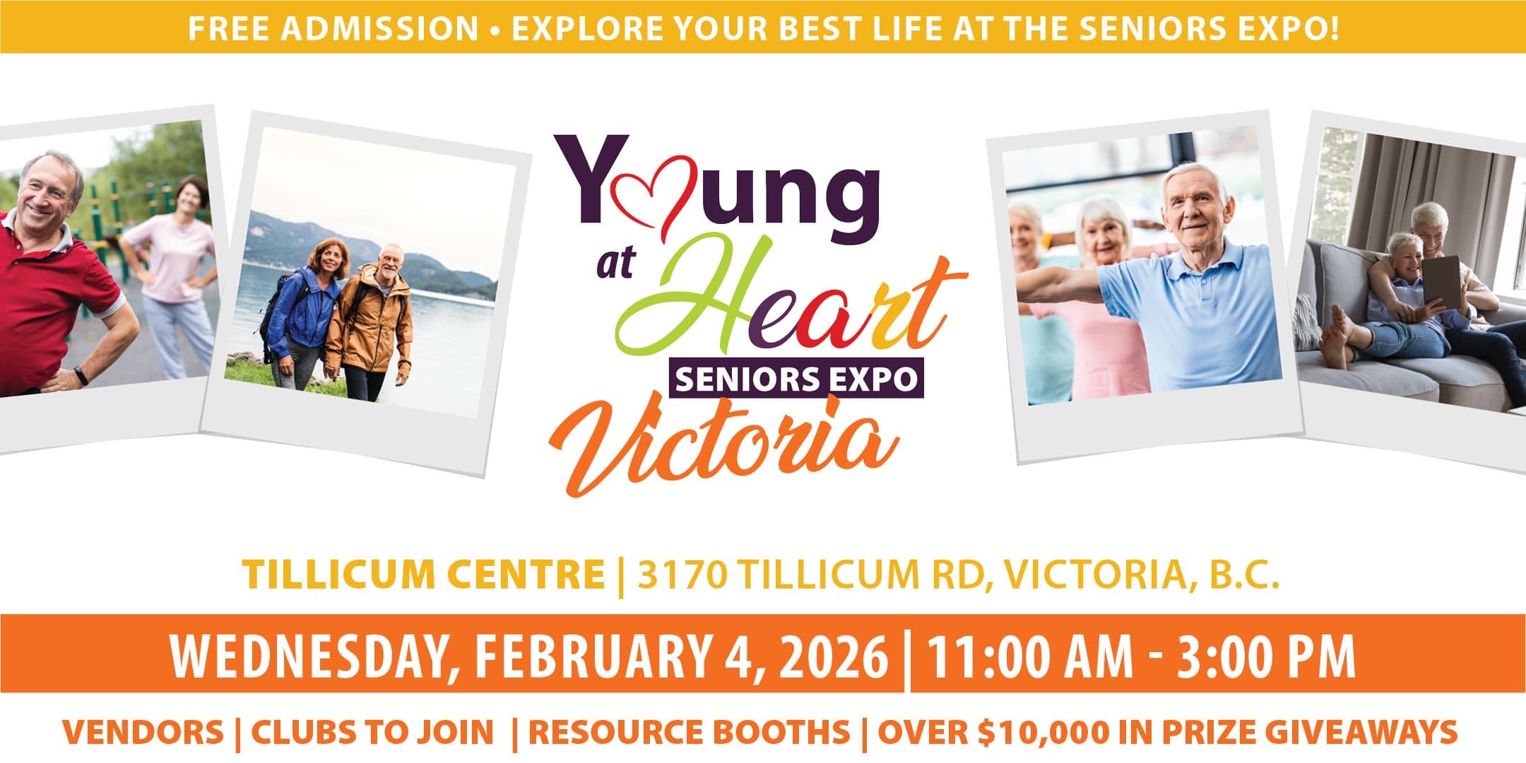 FREE Victoria Young at Heart Seniors Expo 2026 at Tillicum Centre