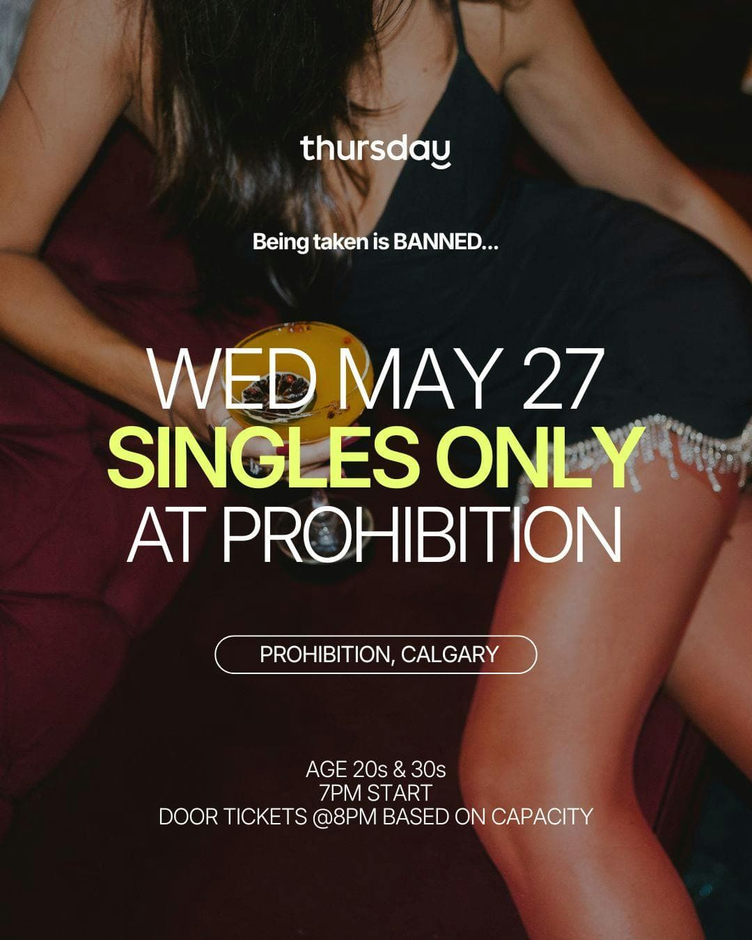 Wednesday | Prohibition Lounge (Age 20s & 30s) | Calgary at Prohibition Bar & Lounge