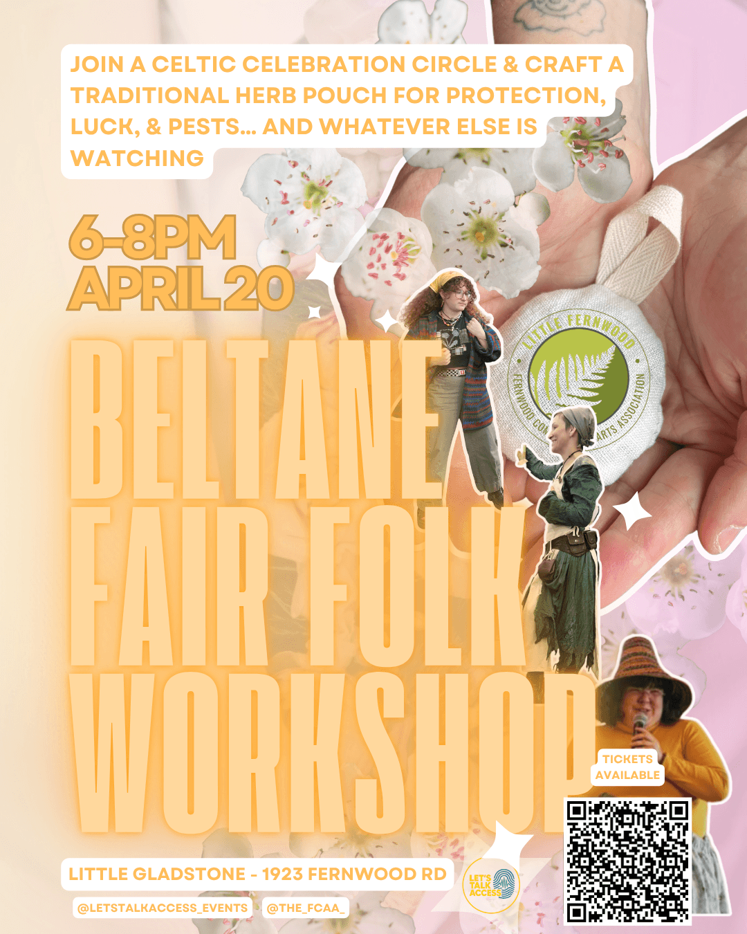 BELTANE PROTECTION POUCH (FOR LUCK… AND WHATEVER ELSE IS WATCHING) at little Gladstone - 1923 Fernwood road