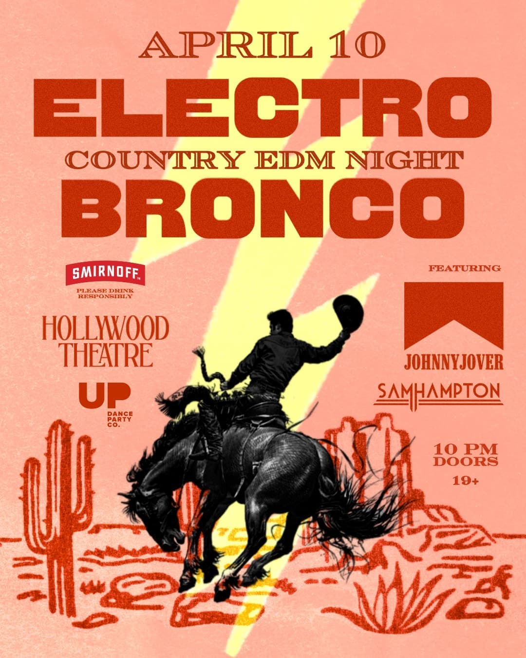 ELECTRO BRONCO COUNTRY EDM NIGHT at Hollywood Theatre