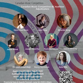 CMC BC Gala Concert - Concert 1: Strings, Woodwinds, Harp, Guitar, Voice & Chamber Music — Live Music in Vancouver