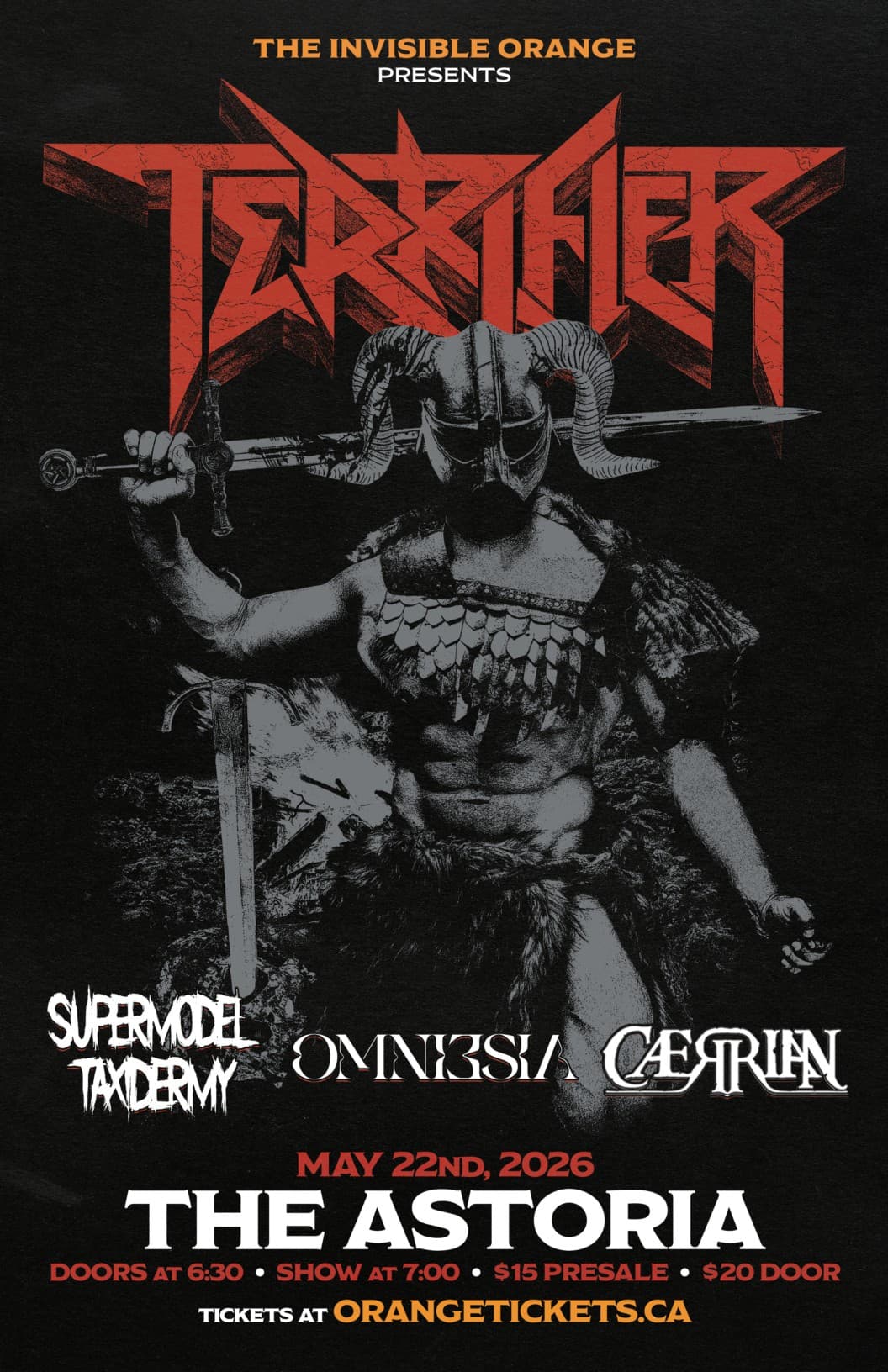 Terrifier // Supermodel Taxidermy // Omniesia // CÆRrian at Astoria Pub
769 E Hastings St