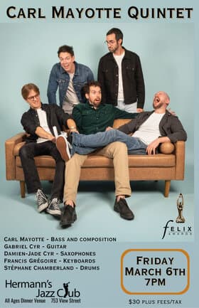 Carl Mayotte Quintet at Hermann's Jazz Club
