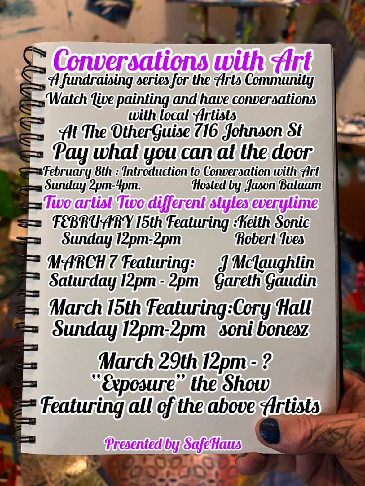 Conversations With Art at 716 Johnson st