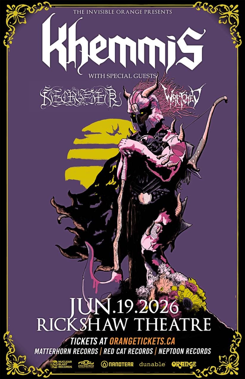 Khemmis // Necrofier // Wretched at Rickshaw Theatre
254 East Hastings Street