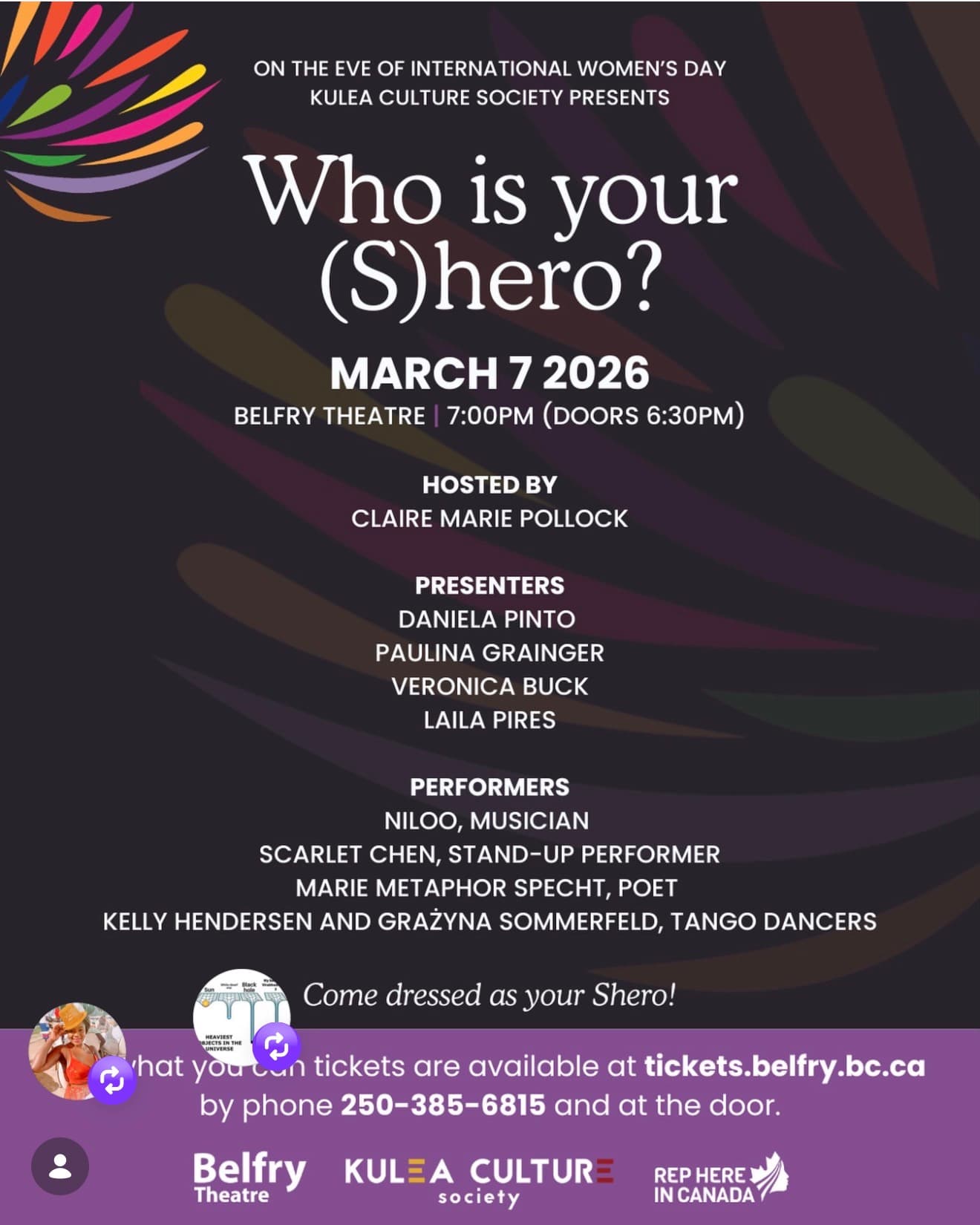 Who is your (S) hero ? at Belfry Theatre