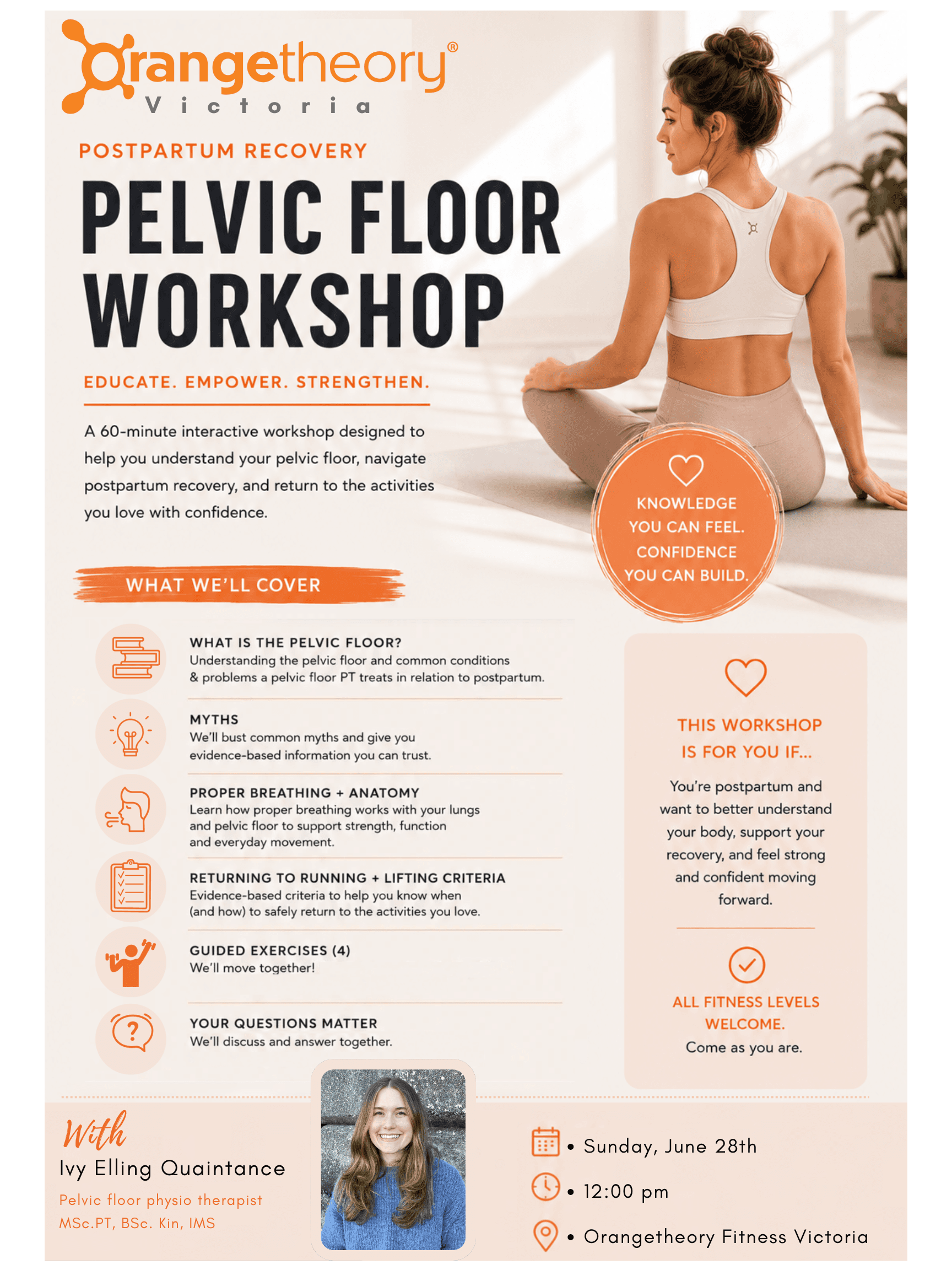 Pelvic Floor Workshop — Sports & Athletics in Victoria