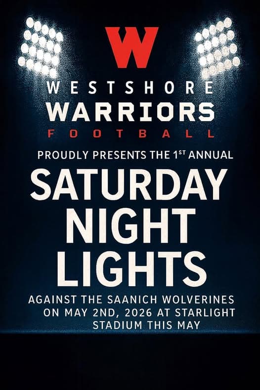 Westshore Warriors Saturday Night Lights Football at Starlight Stadium