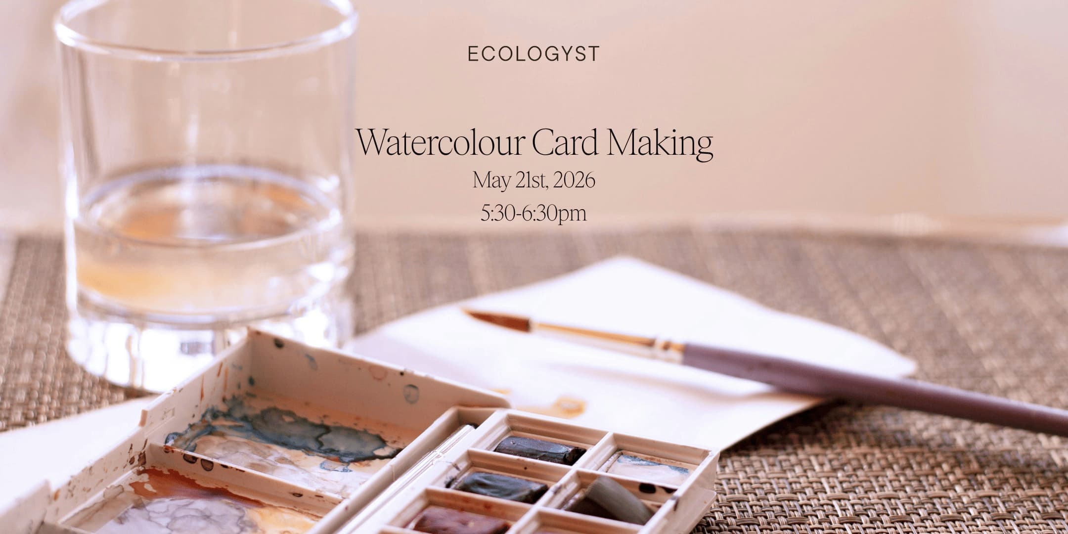 Watercolour card making at 552 Johnson Street